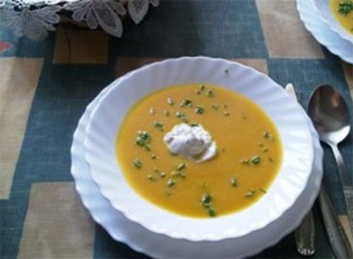 Plat diététique de citrouille