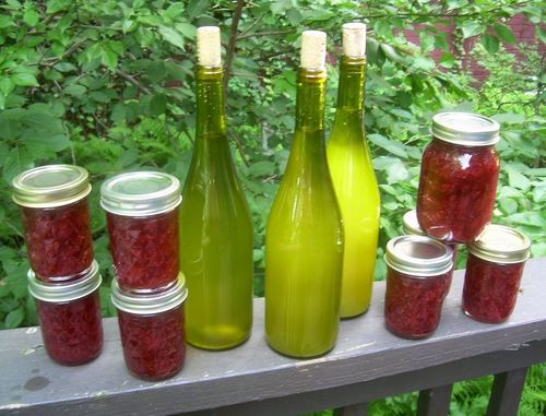 Vin fait maison de confiture de pomme