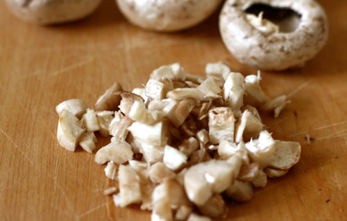 Photo d'une recette de champignons farcis au four