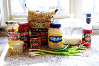 Salade italienne de macaroni froid