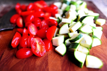 recette pour une salade intéressante avec courgettes