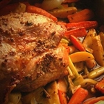 Image d'une recette de cou de porc cuit au four