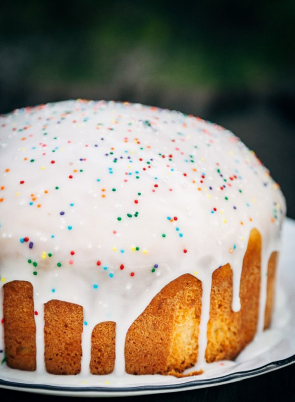 Glaze pour le gâteau avec une photo