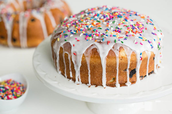 Glaze pour le gâteau avec une photo