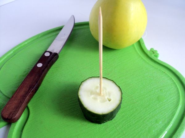 Belle portion et portion de fruits
