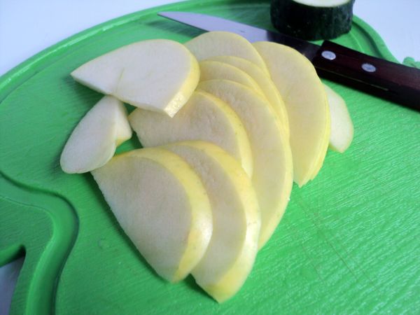 Belle portion et portion de fruits