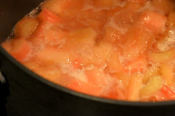  Recette photo: confiture de rhubarbe