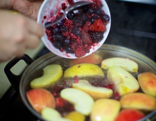 Compote de mûres d'aronia