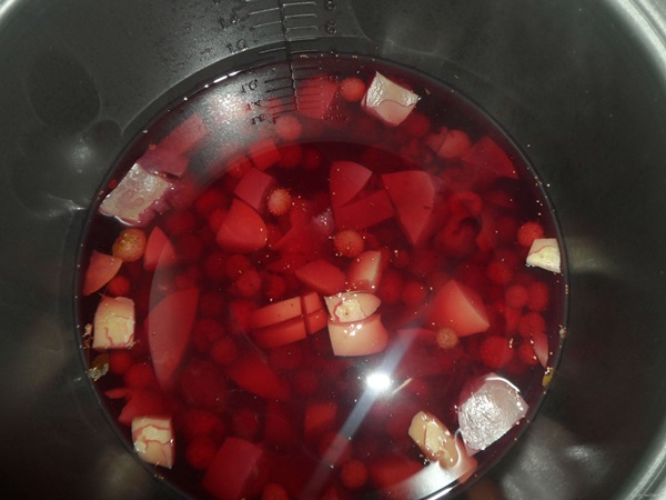 Délicieuse compote de framboises pour l'hiver