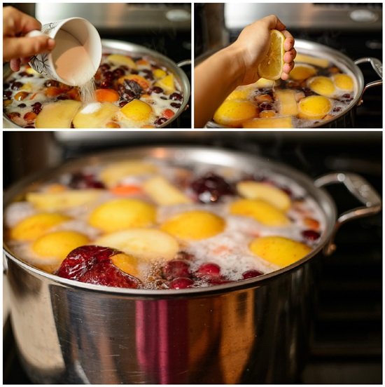 Compote parfumée de cerises dans une poêle et multivark - recette