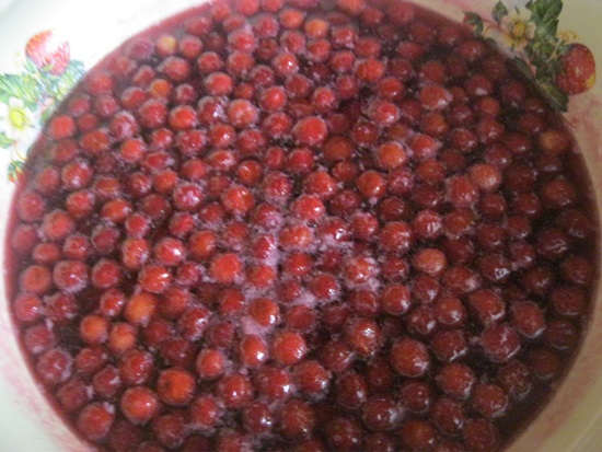 Compote parfumée de cerises dans une poêle et multivark - recette