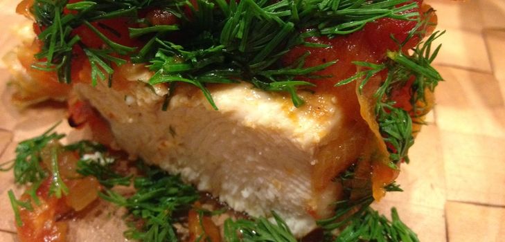 Poulet à la sauce tomate