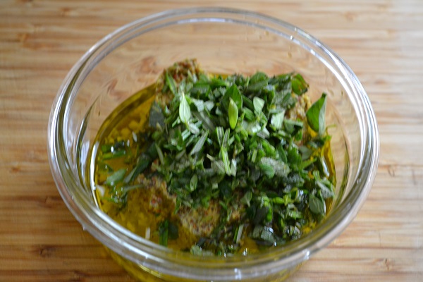 Marinade pour shish kebab de recette de photo de truite