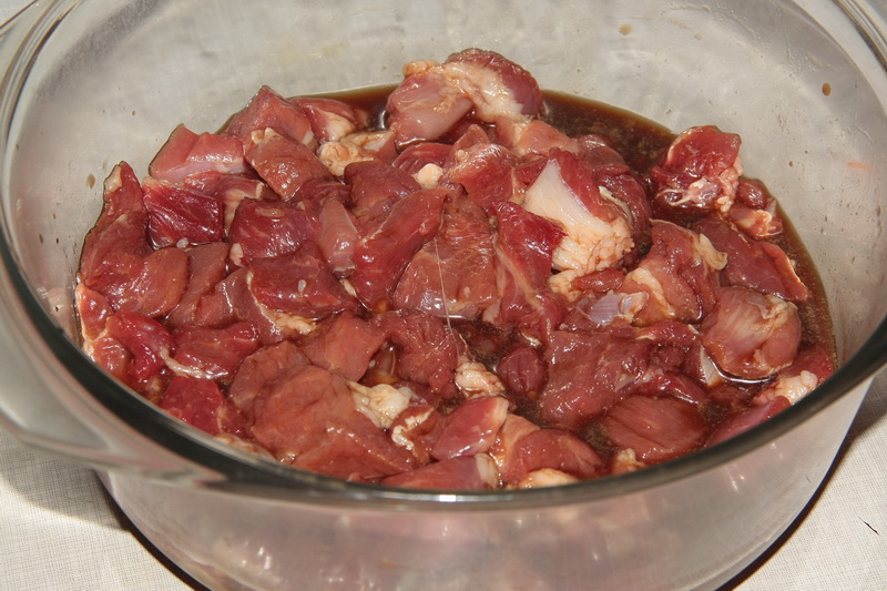 une assiette de porc