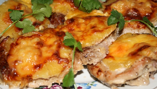 viande et ananas