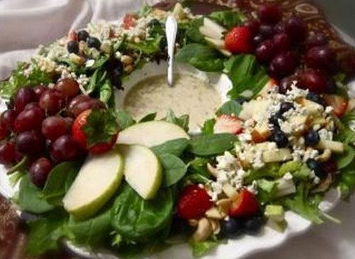 Décoration de salades pour les chèvres du Nouvel An 
