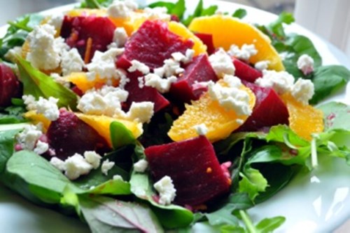 Betterave aux oranges et fromage Feta
