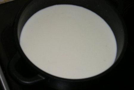 Gruau dans le lait