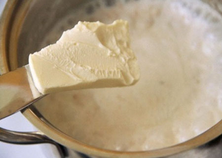 Gruau dans le lait
