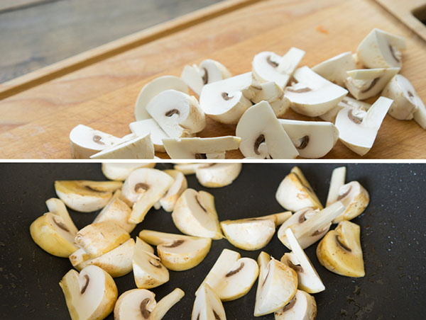 Une recette simple: poulet aux champignons à la sauce moutarde-crème