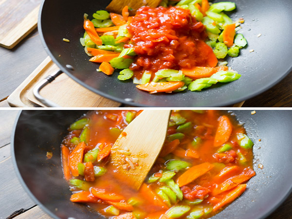 Une recette de poulet simple dans une marinade avec une garniture de légumes