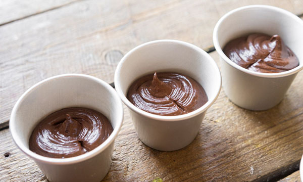 Une recette simple: muffins festifs au chocolat avec ganash