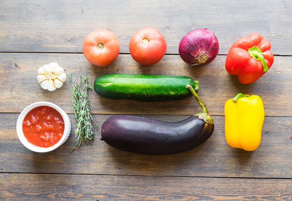Une recette simple: ratatouille à la sauce piquante