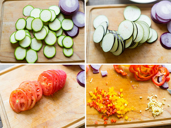 Une recette simple: ratatouille à la sauce piquante