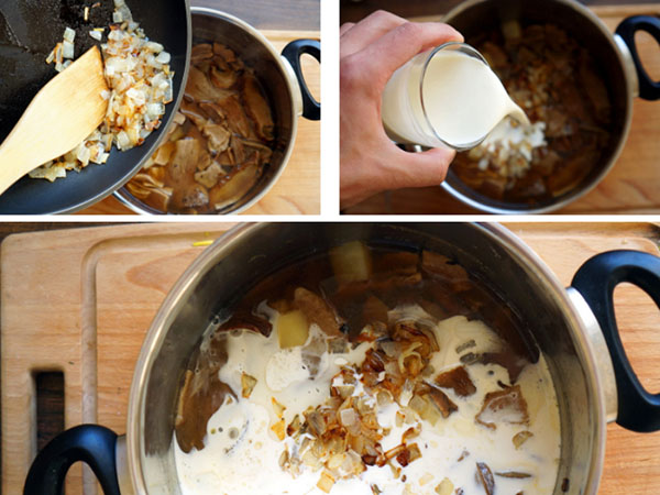 Une recette simple: une soupe crémeuse aux champignons