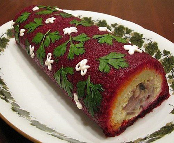 Recette de hareng sous le manteau de fourrure pour le Nouvel An à la maison - classique, rouler, avec la pomme étape par étape