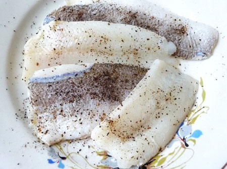 Poisson au lait battu