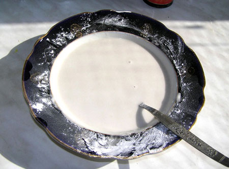 Poisson au lait battu