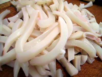 Salade de crevettes et calamars