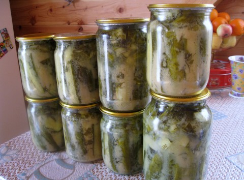Salade de concombre pour l'hiver