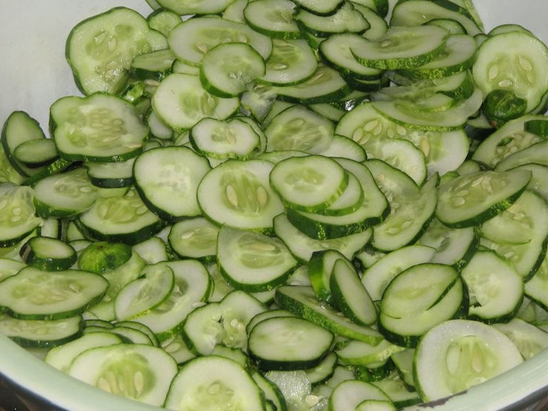 Salade de concombre pour l'hiver
