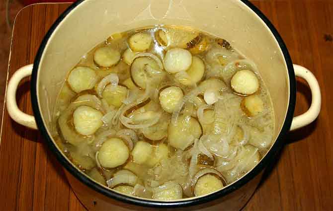 Salade de concombre pour l'hiver