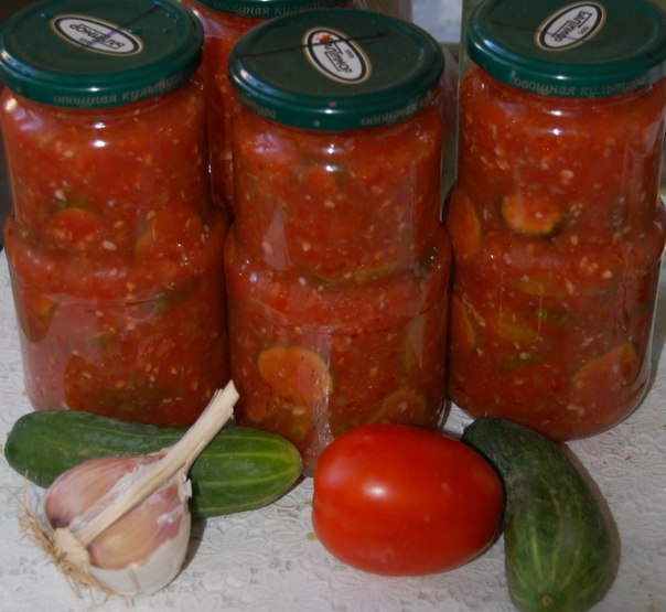Salade de concombre pour l'hiver
