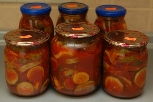 Salade de concombre pour l'hiver