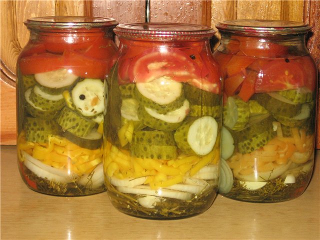 Salade de concombre pour l'hiver