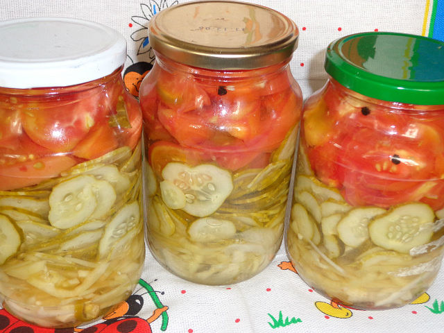 Salade de concombre pour l'hiver