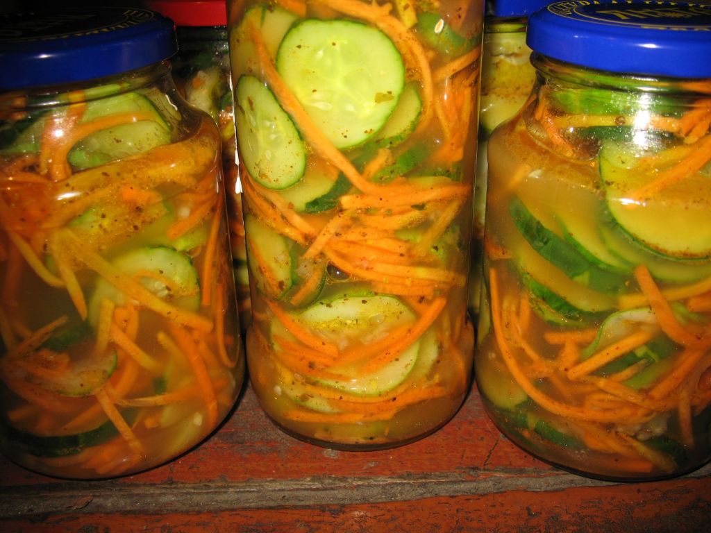 Salade de concombre pour l'hiver