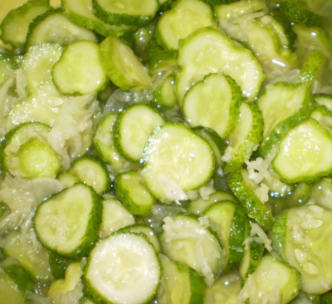Salade de concombre pour l'hiver