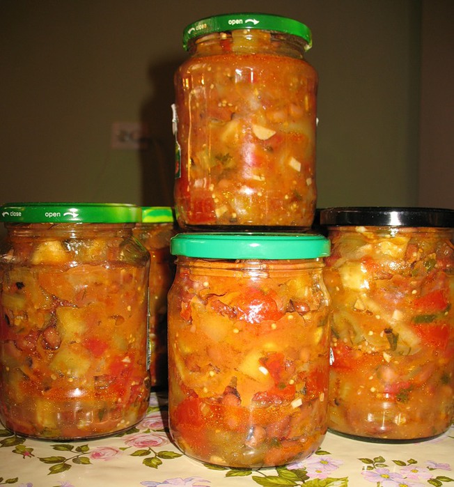 Salade de concombre pour l'hiver