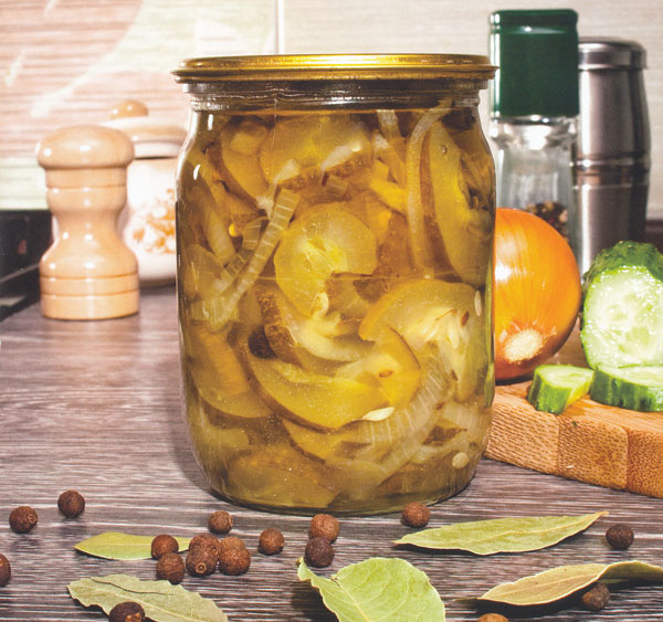 Salade de concombre pour l'hiver
