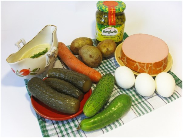 ingrédients pour la salade