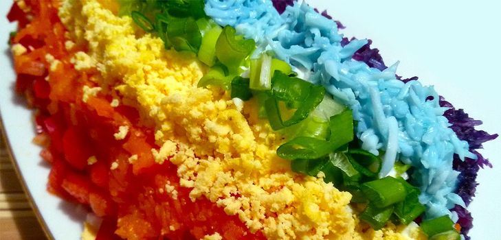 Recette de salade arc-en-ciel