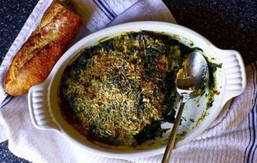 Casserole d'épinards