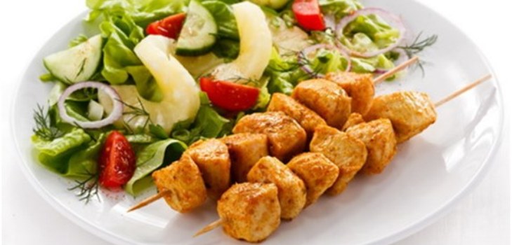 shish kebab aux légumes