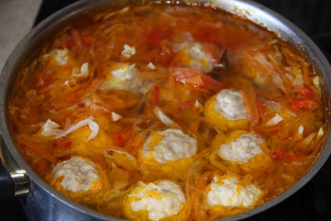 soupe dans une casserole