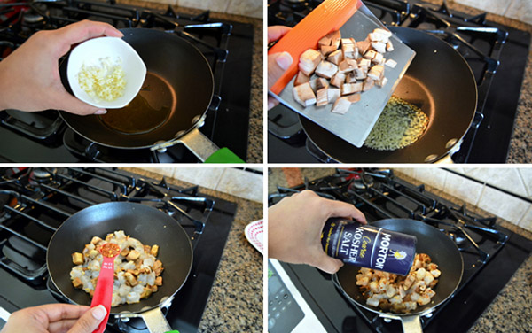 Champignons grillés avec farce aux tomates et aux crevettes, délicieuse recette